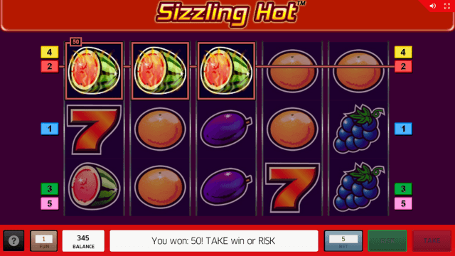 Бонусная игра Sizzling Hot 11